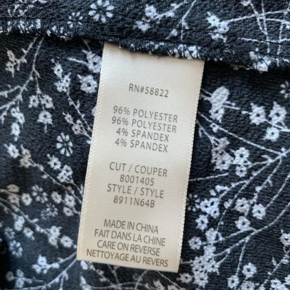 Nwt  Max Studio Printed Flutter Sleeve Tie Waist - Picture 5 of 16